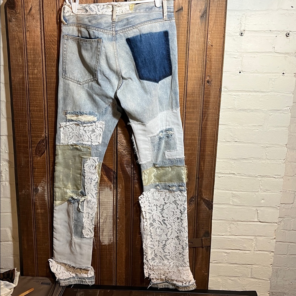 Stylish Patchwork Jeans - image 7